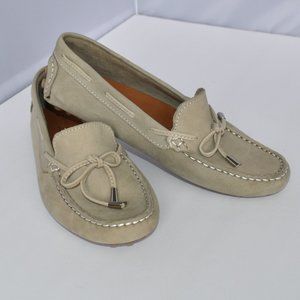 Mercanti Fiorentini Suede Loafers Sz 6 B Lt Gray